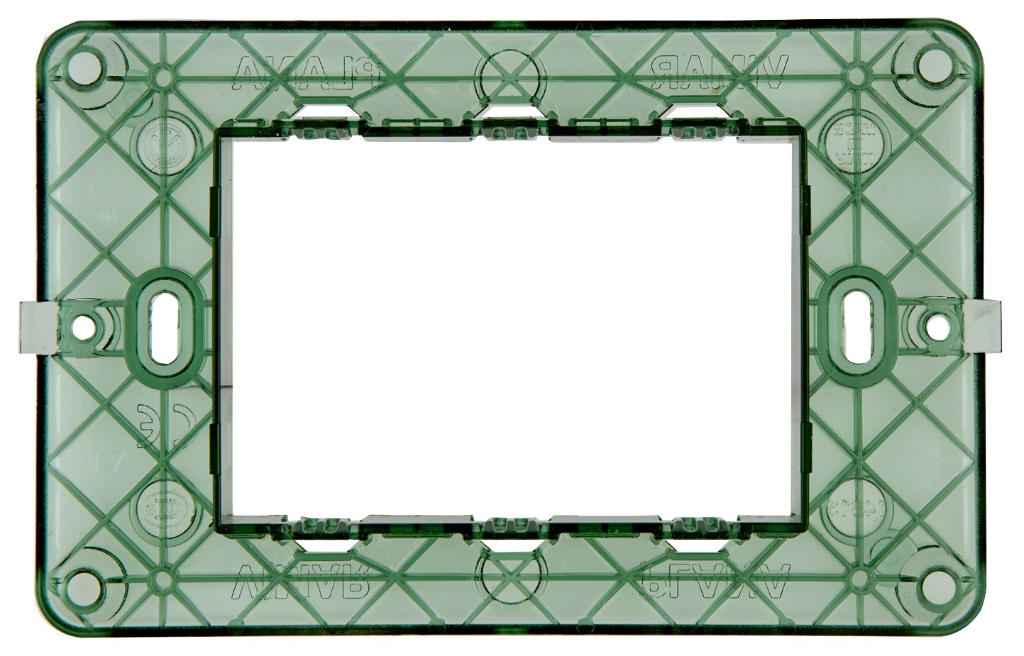 Vimar 14613 Supporto 3 Moduli Serie Plana con Viti per Scatole Rettangolari