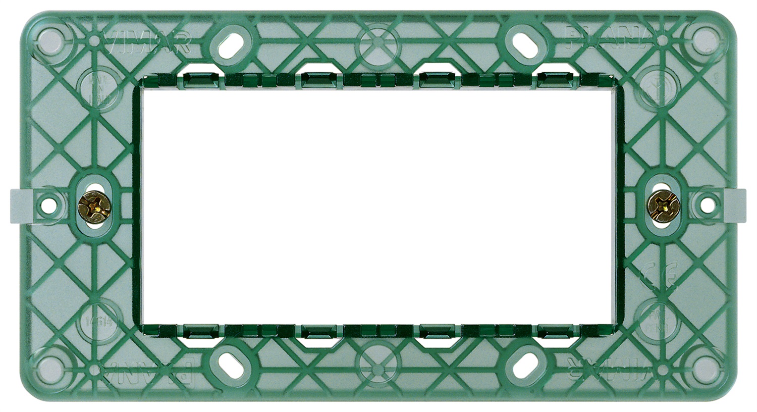 Vimar Plana 14614 - Supporto 4 Moduli con Viti per Scatole Incasso
