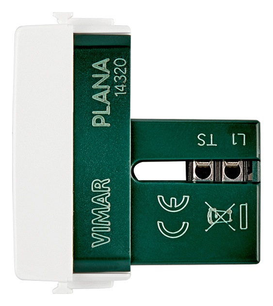 Vimar Presa Telefonica RJ11 6/4 Bianco Serie Plana 14320