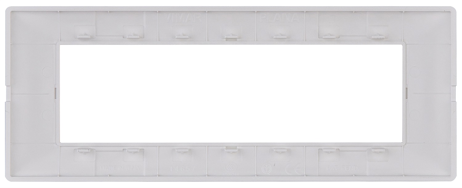 Vimar Plana 14657.01 Placca 7 Moduli Bianco in Tecnopolimero