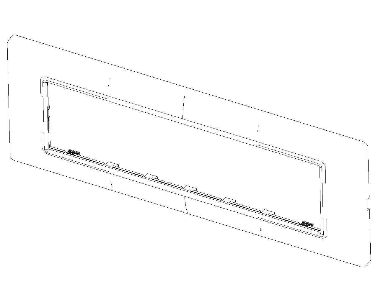 Vimar 14657.71 Placca 7 Moduli in Metallo Argento Metallizzato - Serie Plana