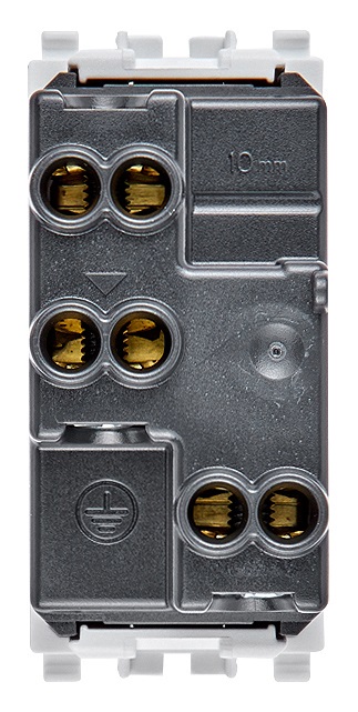 Vimar Eikon 20203.B - Presa di Corrente 2P T 10/16A Bianco con Protezione SICURY