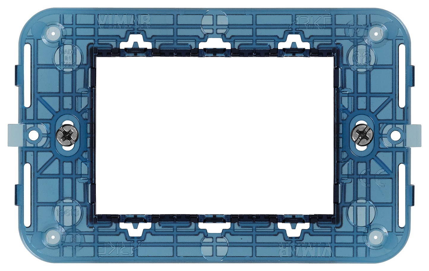 Vimar 19613 - Supporto 3 Moduli con Viti per Scatole Rettangolari, Installazione Facile