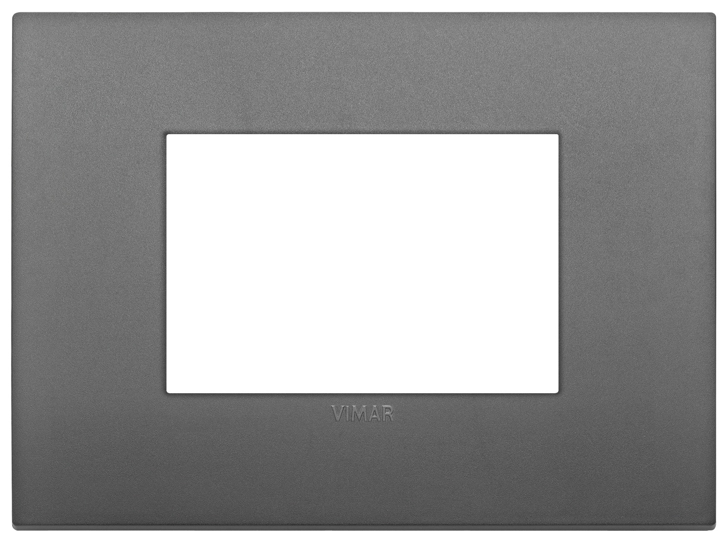 Vimar 19653.72 Arke - Placca 3 Moduli in Tecnopolimero Satinato Colore Grigio