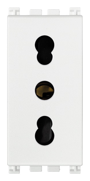 Vimar 19203.B Presa di Corrente 2P T 16A 250V Bianco Tipo P17/11