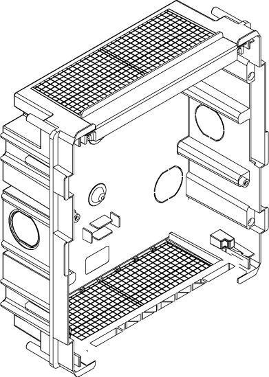 Vimar V53308 Scatola Incasso per Centralino Estetico 8 Moduli Azzurro IP40 per Pareti in Muratura