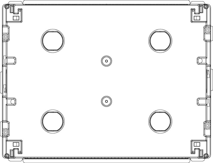 Vimar V53312 Scatola da Incasso Estetica 12 Moduli Azzurro per Pareti in Muratura - IP40