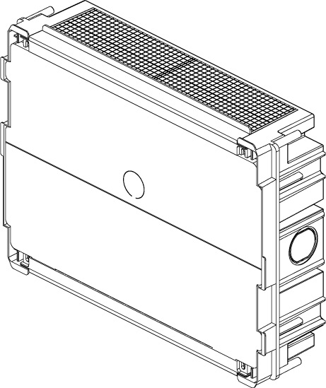 Vimar V53312 Scatola da Incasso Estetica 12 Moduli Azzurro per Pareti in Muratura - IP40