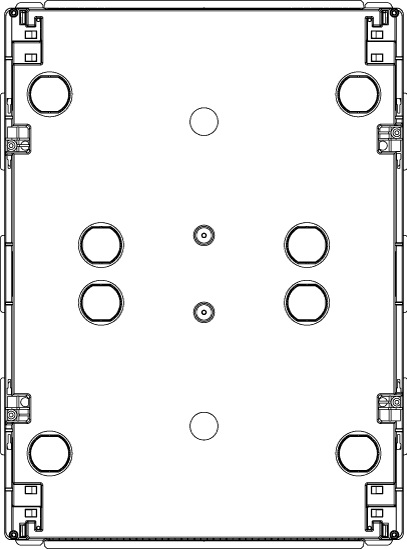 Vimar V53324 Scatola da Incasso Estetica per Centralino 24 Moduli Azzurro - Dimensioni 316x423x80 mm, IP40