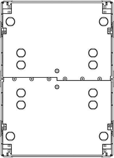 Vimar V53354 Scatola Incasso per Centralino Estetico 54 Moduli Azzurro IP40 - Dimensioni 426x588x100 mm