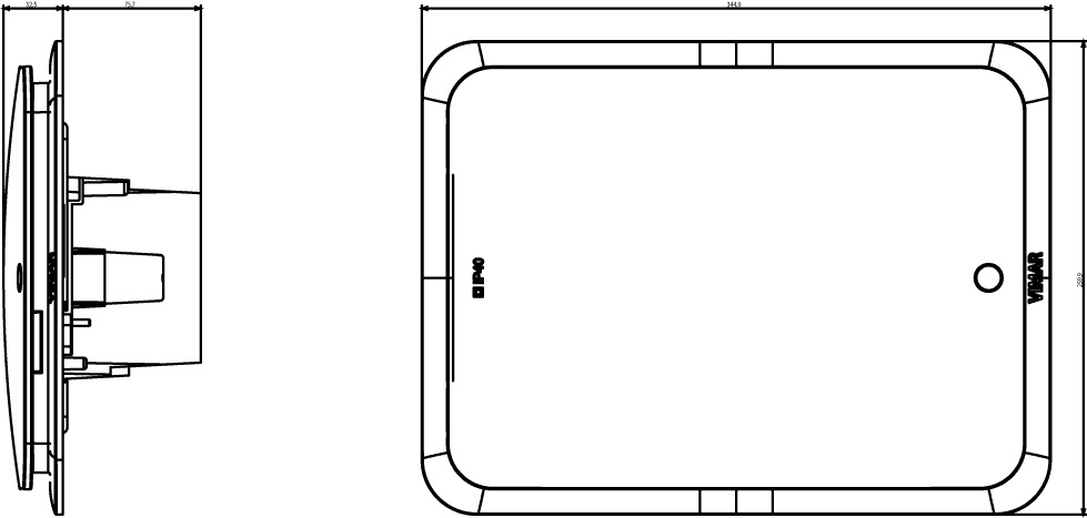 Vimar V53112.B Centralino Estetico da Incasso 12 Moduli IP40 Bianco con Guida DIN