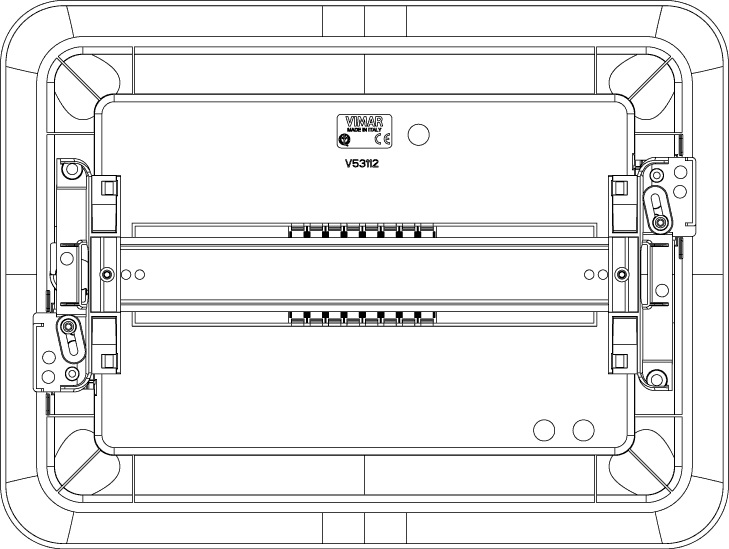 Vimar V53112.B Centralino Estetico da Incasso 12 Moduli IP40 Bianco con Guida DIN