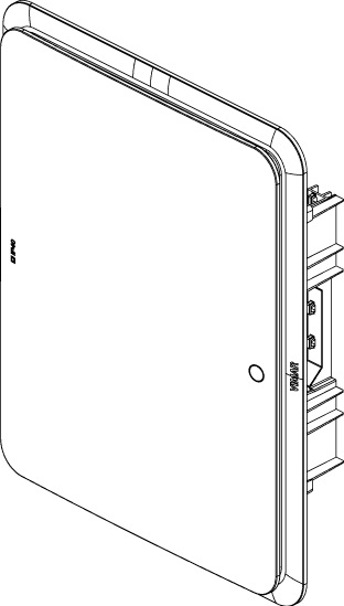 Vimar V53124 Centralino Estetico da Incasso 24 Moduli con Portello Fumé e Guida DIN IP40
