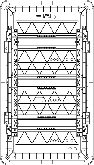 Vimar V53136.B Centralino Estetico da Incasso 36 Moduli IP40 Bianco con Guida DIN