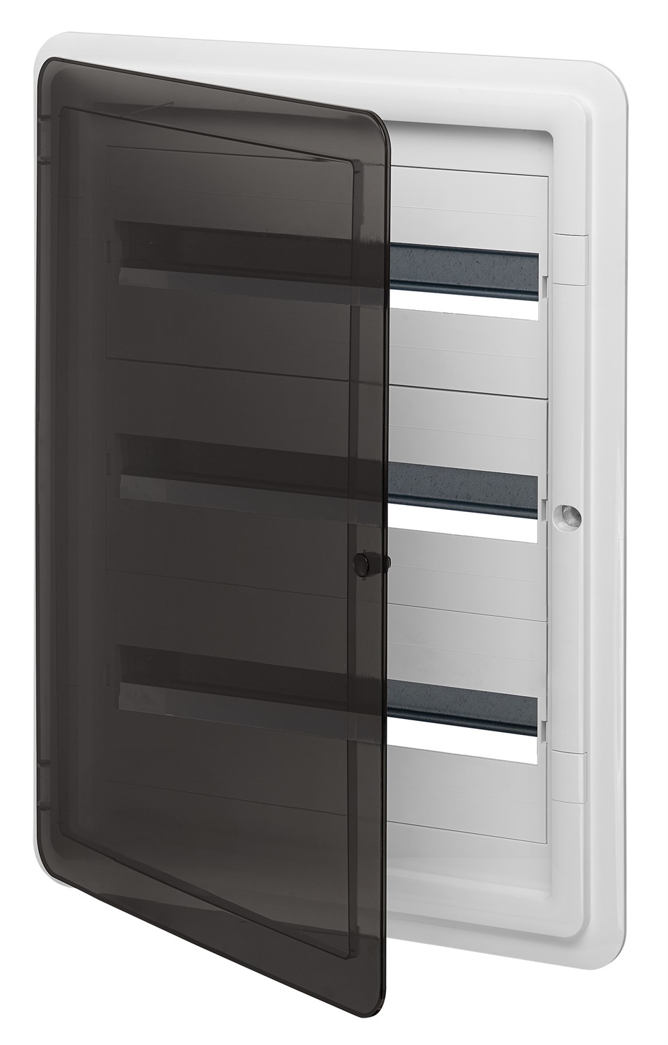 Vimar V53154 Centralino Estetico da Incasso 54 Moduli IP40 con Guida DIN e Portello Fumé