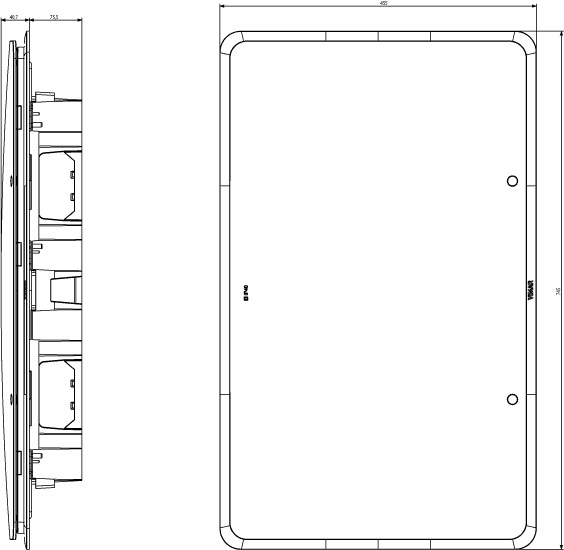 Vimar V53172.B Centralino Estetico da Incasso 72 Moduli IP40 Bianco con Guida DIN