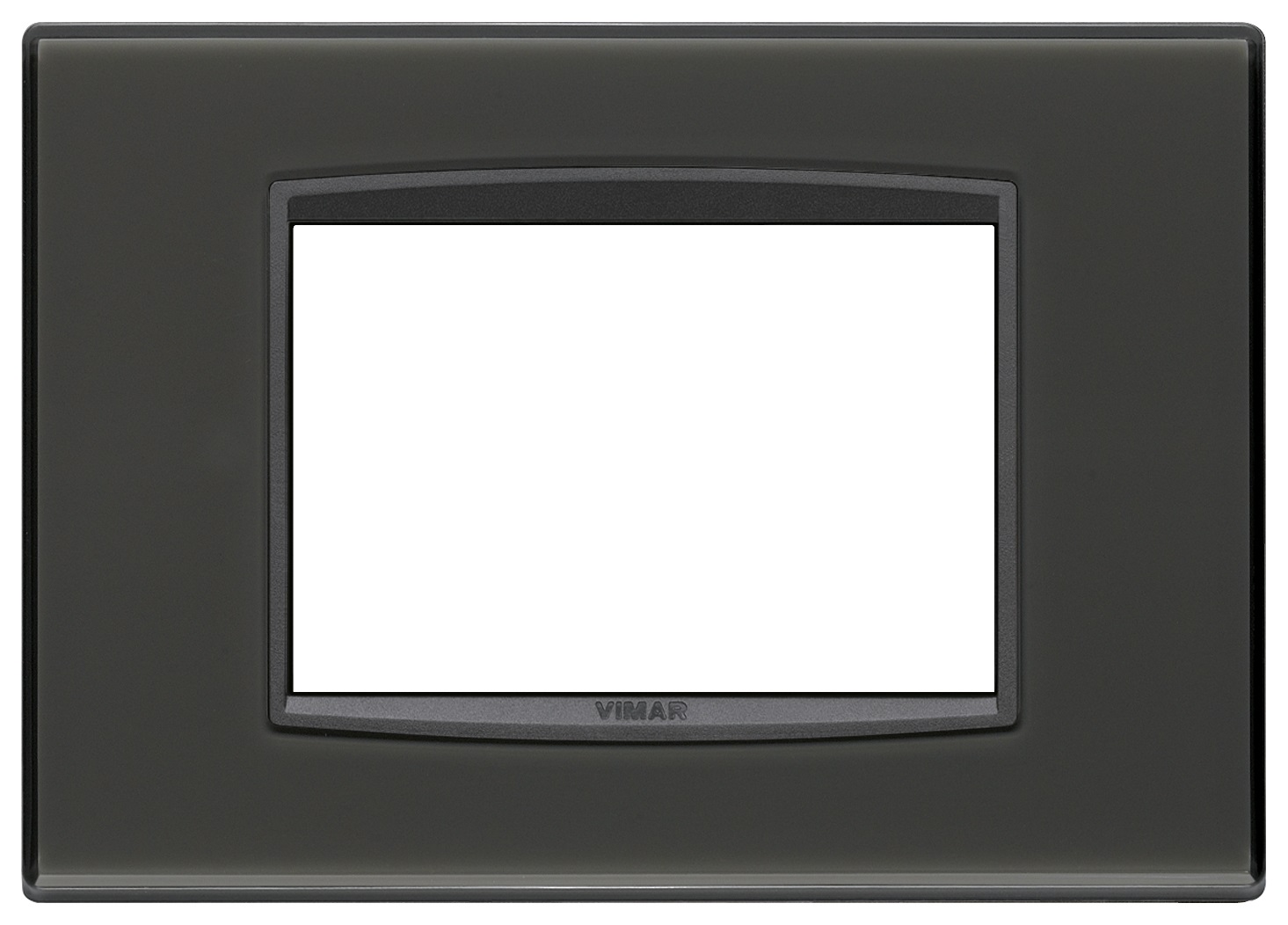 Vimar Eikon 20653.42 Placca Classic 3 Moduli Reflex Antracite in Tecnopolimero