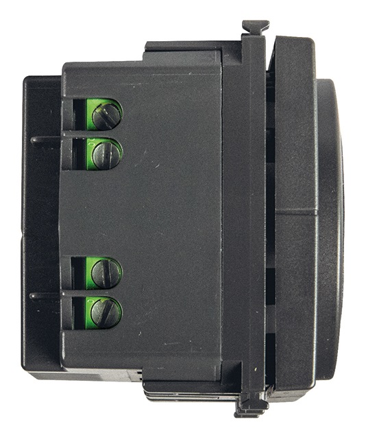 Vimar 02970 Termostato a Rotella ON/OFF con Retroilluminazione LED, Alimentazione 100-240 V, 2 Moduli, Compatibile con Eikon, Arké, Plana e Idea