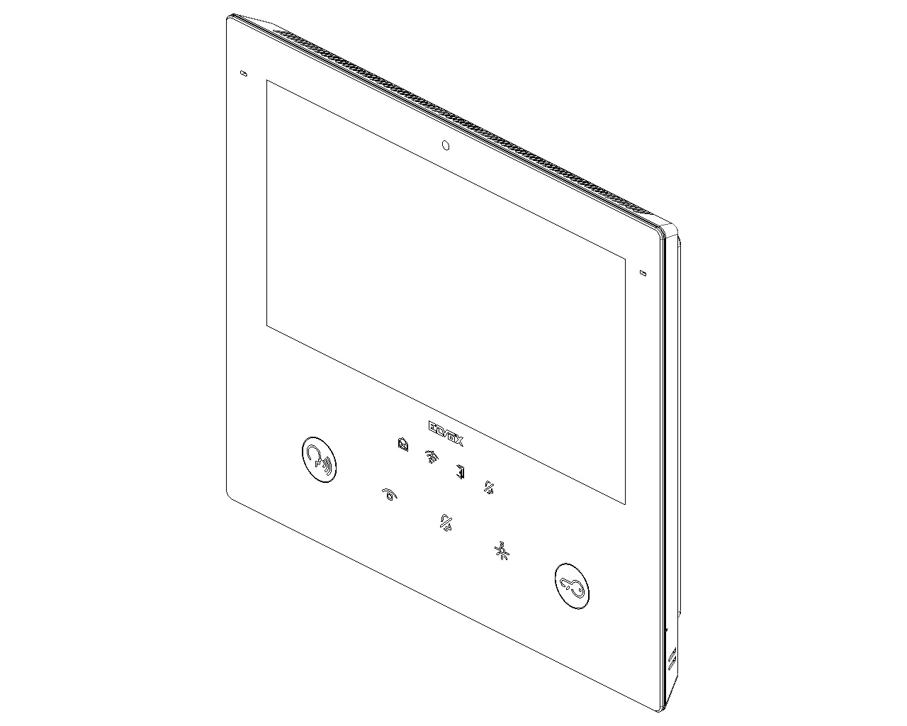 Vimar 40517 Videocitofono WiFi Tab 7S Up - 2 Fili, Inoltro Chiamate a Smartphone, Display Touch LCD 7 Pollici, Montaggio a Parete o Semiincasso, Bianco