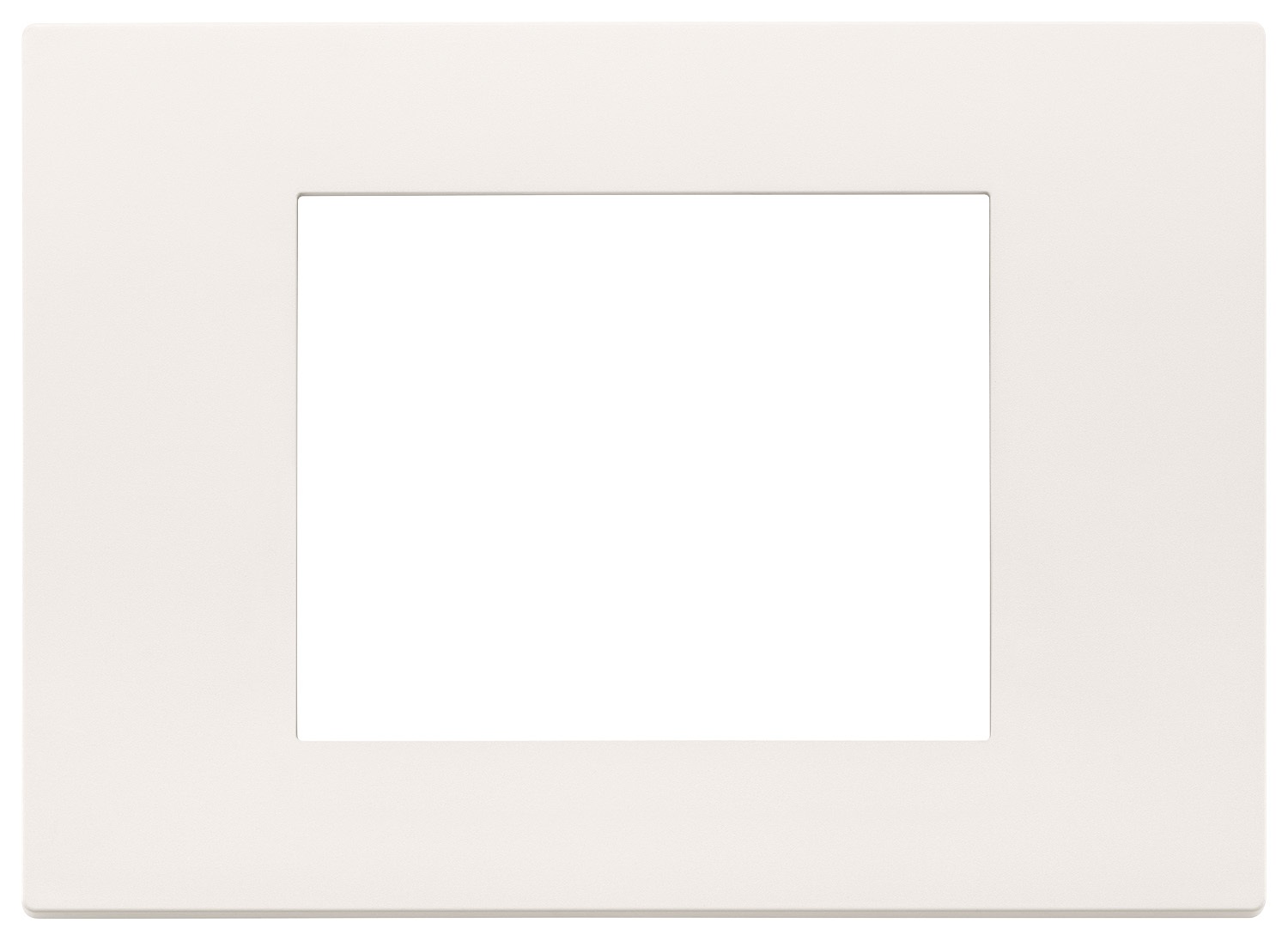 Vimar Placca 3 Moduli Total Look in Tecnopolimero Bianco - 30653.00, Dimensioni 12.28 x 8.8 x 1.04 cm, Finitura Opaca