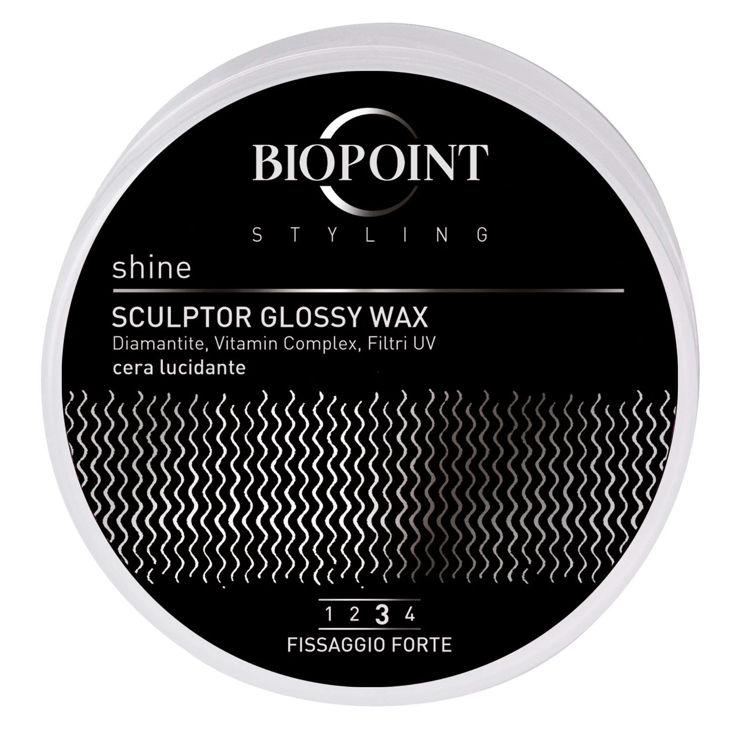 Biopoint Sculptor Glossy Wax - Cera per Capelli Lucidante a Fissaggio Forte, Idratante e Illuminante, 100 ml