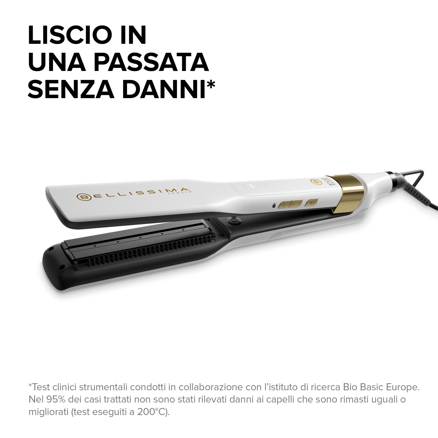 Imetec Bellissima Steam Elixir 11808 - Piastra a Vapore Professionale con Rivestimento in Ceramica e Olio di Argan, 235 W, 4 Temperature, Capelli Lisci in Una Sola Passata Senza Danni