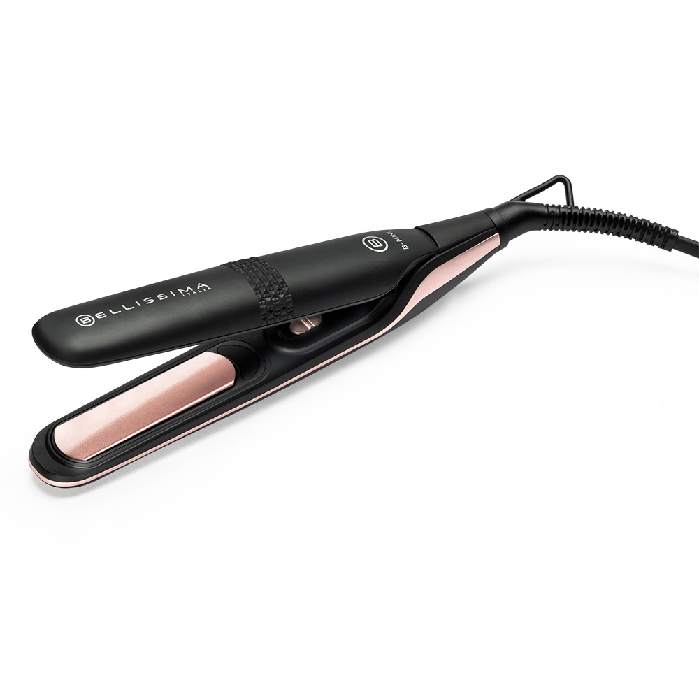 IMETEC Bellissima B-Mini Piastra Mini da Borsa e da Viaggio, 25W, Rivestimento in Ceramica, Temperatura Massima 200°C, Multivoltaggio Automatico, Compatta e Leggera
