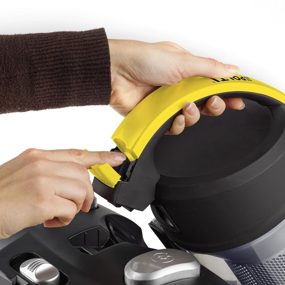 Polti Forzaspira C115 Plus - Aspirapolvere Ciclonico a Traino Senza Sacco 800 W con Spazzola Parquet, Capacità 2 Litri, Filtro HEPA