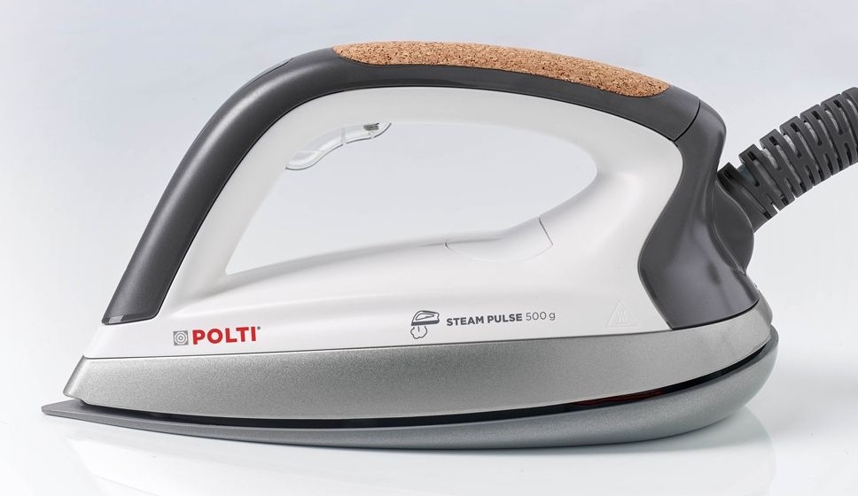 Polti La Vaporella XT100C - Ferro da Stiro a Vapore con Caldaia, 2400 W, Pressione 15 bar, Capacità 1,5 L, Steam Pulse 500 g/min, Riscaldamento Rapido 2 Minuti, Alluminio Grigio, Turchese, Bianco