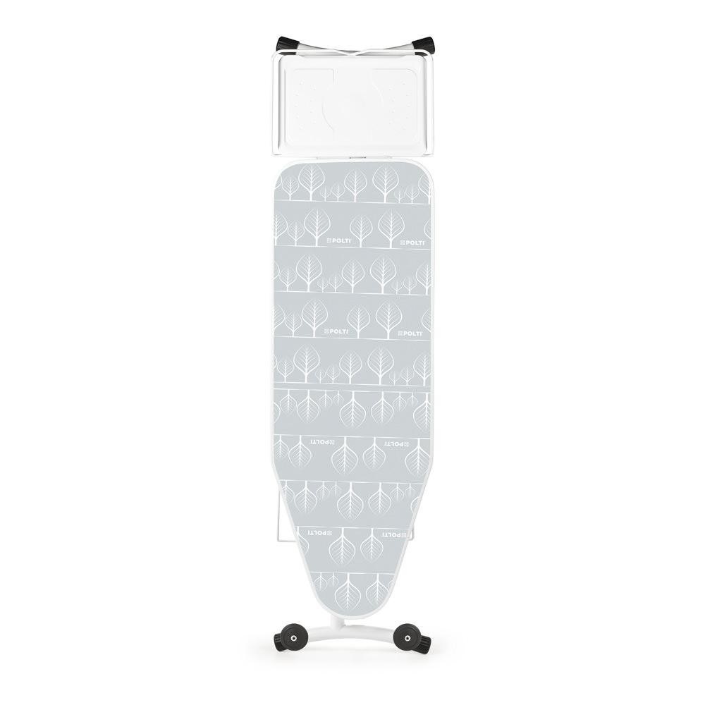 Polti FPAS0001 Vaporella Asse da Stiro Professionale in Cotone - Telaio Rinforzato, Altezza Regolabile 77-98 cm, Bianco e Grigio
