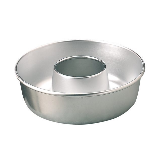 Agnelli Stampo Ciambella con Tubo in Alluminio Professionale - 26 cm, Argento