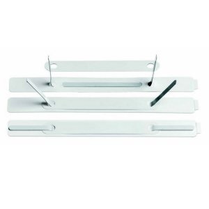 Lebez Pressini Adesivi in ABS con Linguette in Metallo - 15x150 mm - Confezione da 100 Pezzi