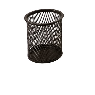 Lebez Portapenne in Rete Metallica Nero - 8,5x10 cm - Codice 1221-N