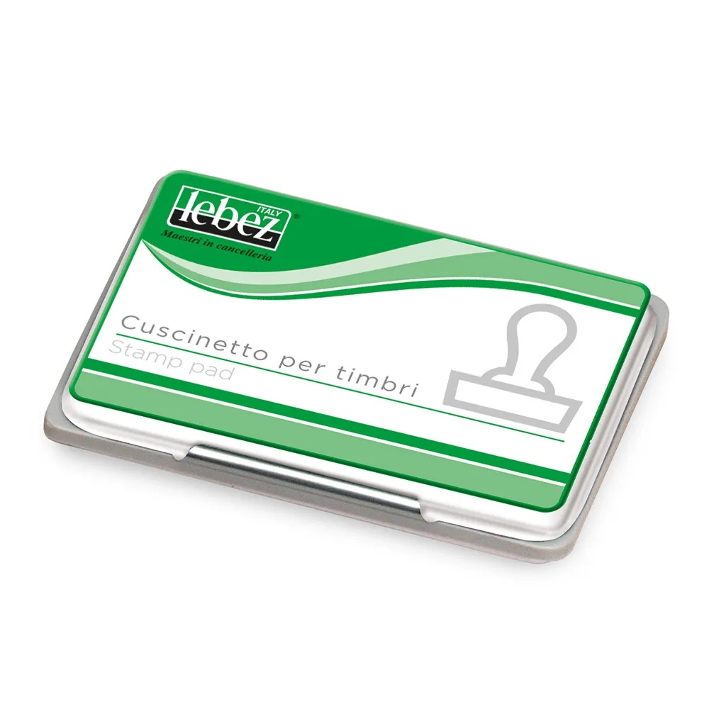 Lebez Cuscinetto per Timbri Blu 12,5x8,5 cm in Puro Cotone - Adatto per Timbri in Gomma