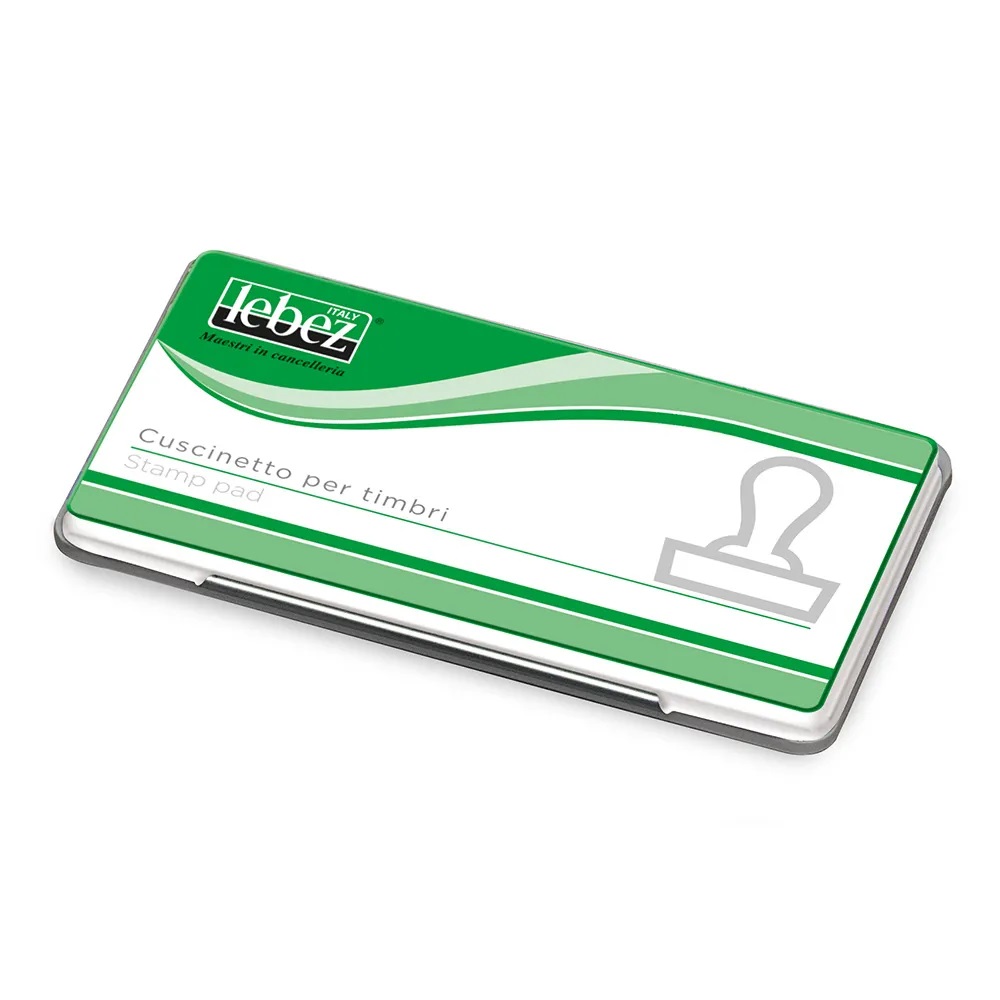 Lebez Cuscinetto per Timbri 16,5 x 9 cm Blu in Puro Cotone - Art. 1482-BL