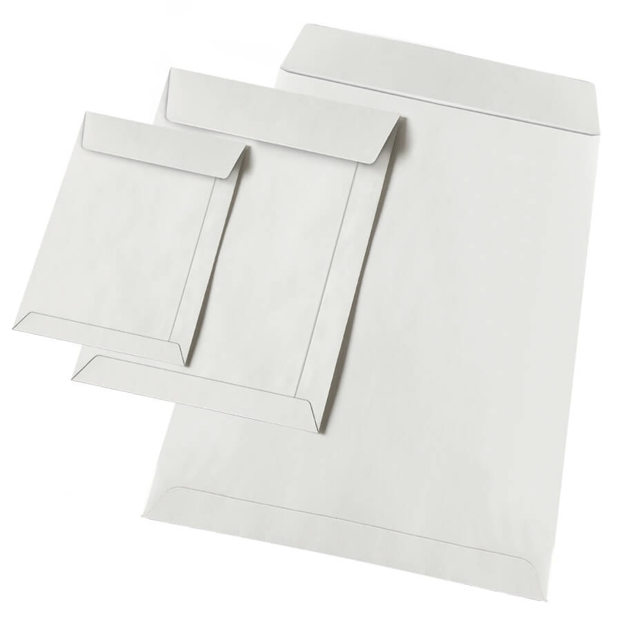 Blasetti Buste a Sacco Bianche 8x12 cm 50 gr in Carta Kraft Monolucido - Lembo Non Gommato - Confezione da 2000 Pezzi
