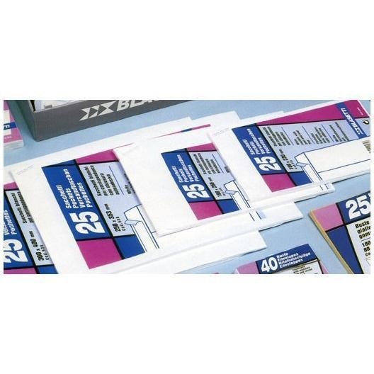 Blasetti Busta a Sacco Bianca 190x260 mm 80 g/m2 con Strip Adesivo - Confezione da 25 Pezzi