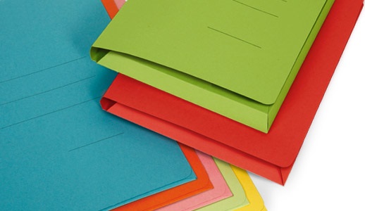 Blasetti Cartelline Portadocumenti Zaffiro Arancio - Formato 22x33,5 cm, Confezione da 50 pezzi, Carta da 200gr Certificata PEFC