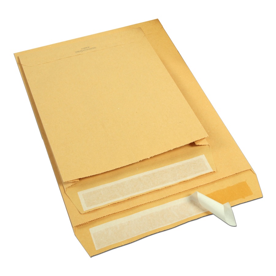 Blasetti Busta a sacco Monodex Avana 190x260 mm - 100 g/m2 - 3 soffietti laterali - Confezione da 250 buste