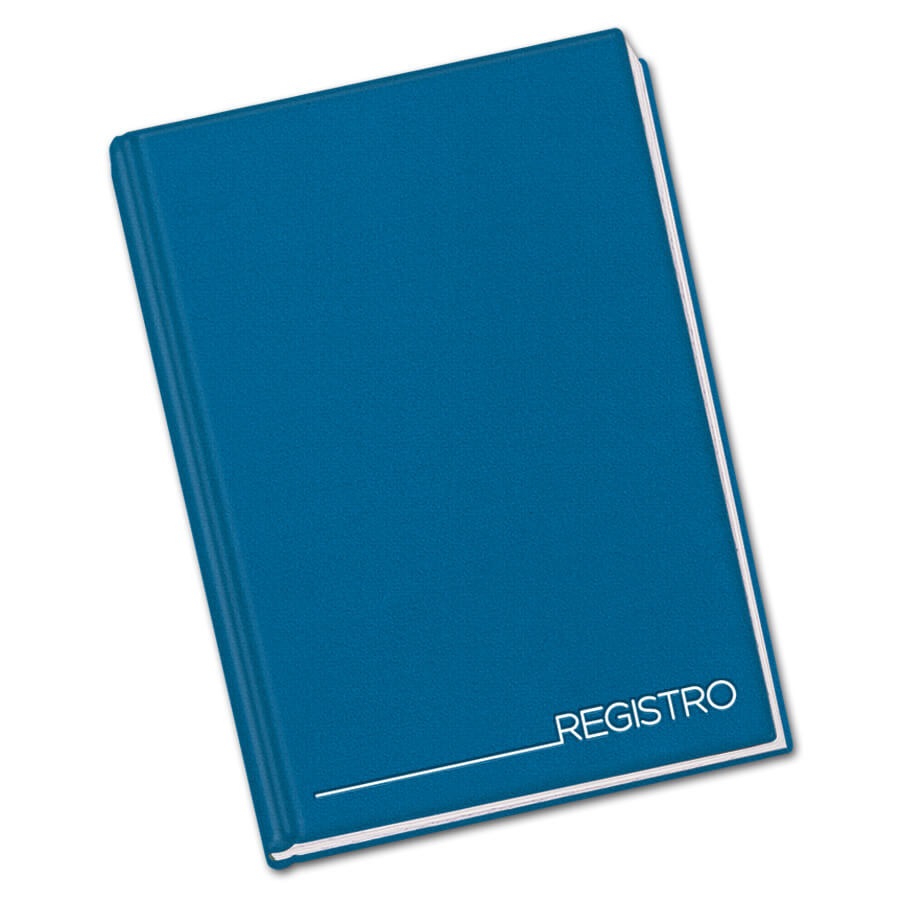 Blasetti Registro Cartonato A4 - 96 Fogli - 1 Rigo - Cucitura a Filo Refe - Colori Assortiti