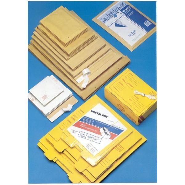 Blasetti Buste Imbottite SACBOLL K - 10 Pezzi - 37x55 cm - Carta Avana Certificata FSC - Autosigillante