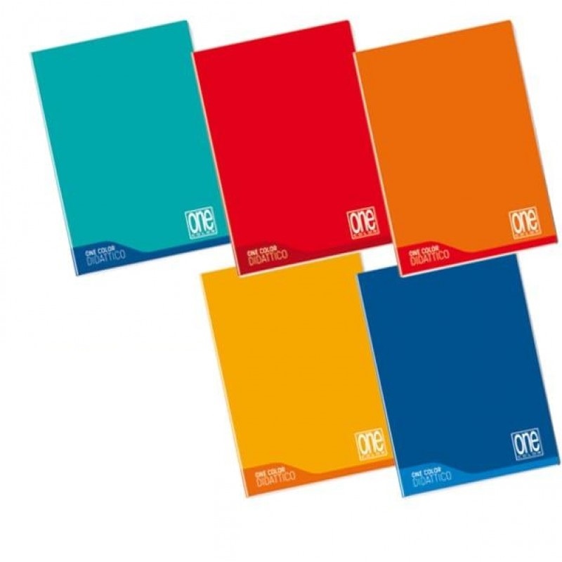 Blasetti Maxi Quaderno Didattico One Color A4 100gr 18 1 fogli 72 facciate Righe 0A - Confezione da 6 pz