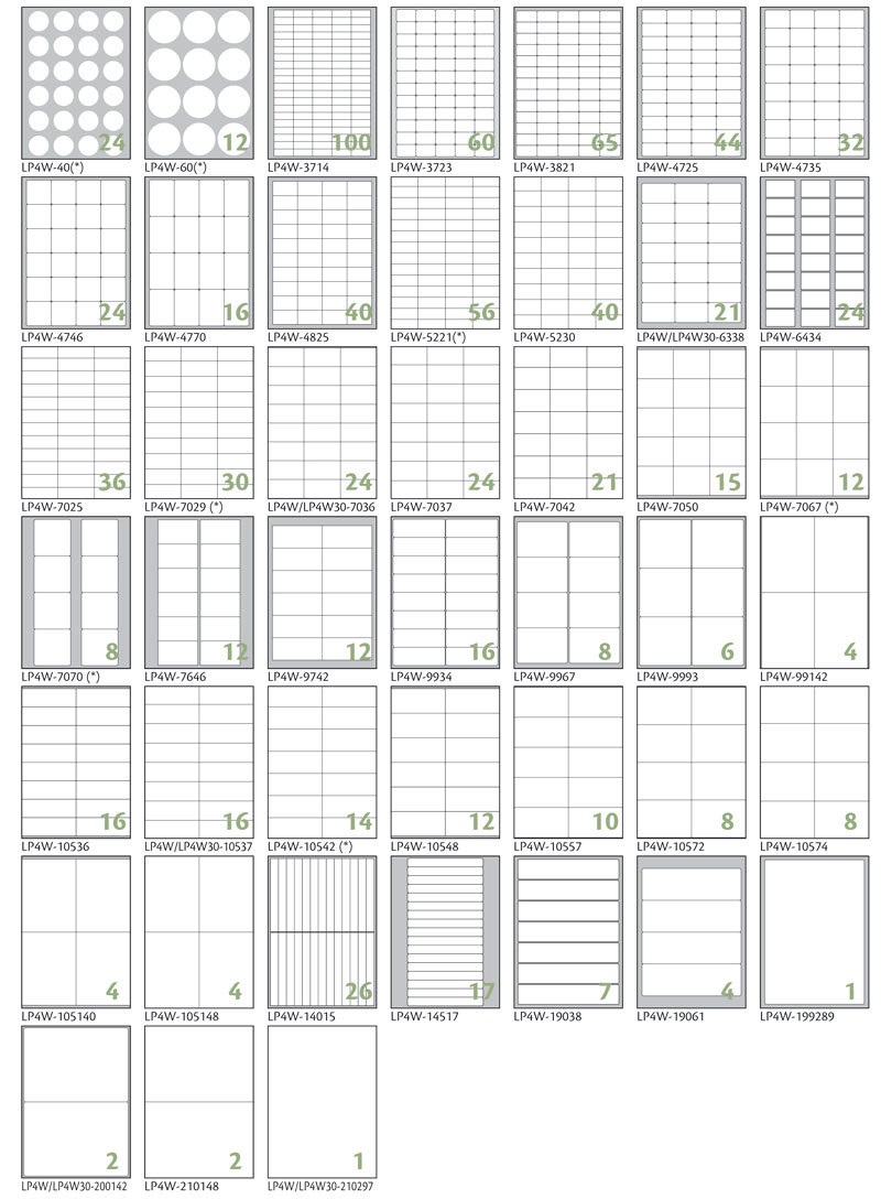 Tico Etichette Adesive Bianche Copy Laser Premium 70x37 mm - 2400 pz (100 fogli, 24 etichette/foglio, adesivo permanente)