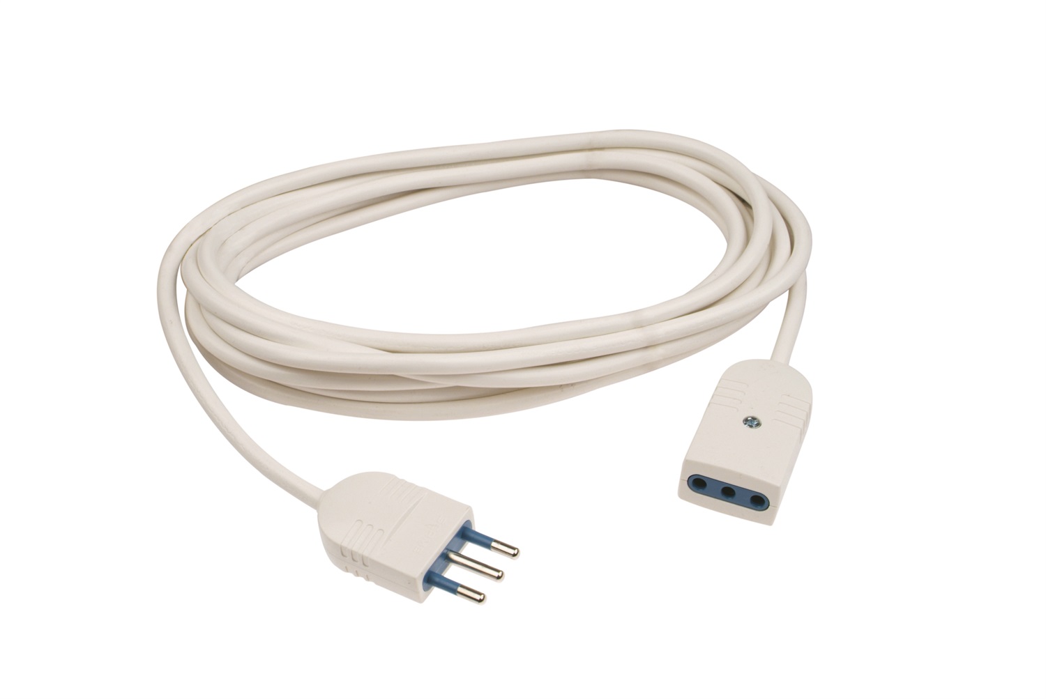 Poly Pool Prolunga 5 m 3x0.75 mm² 10 A 2P T Bianco con Protezione