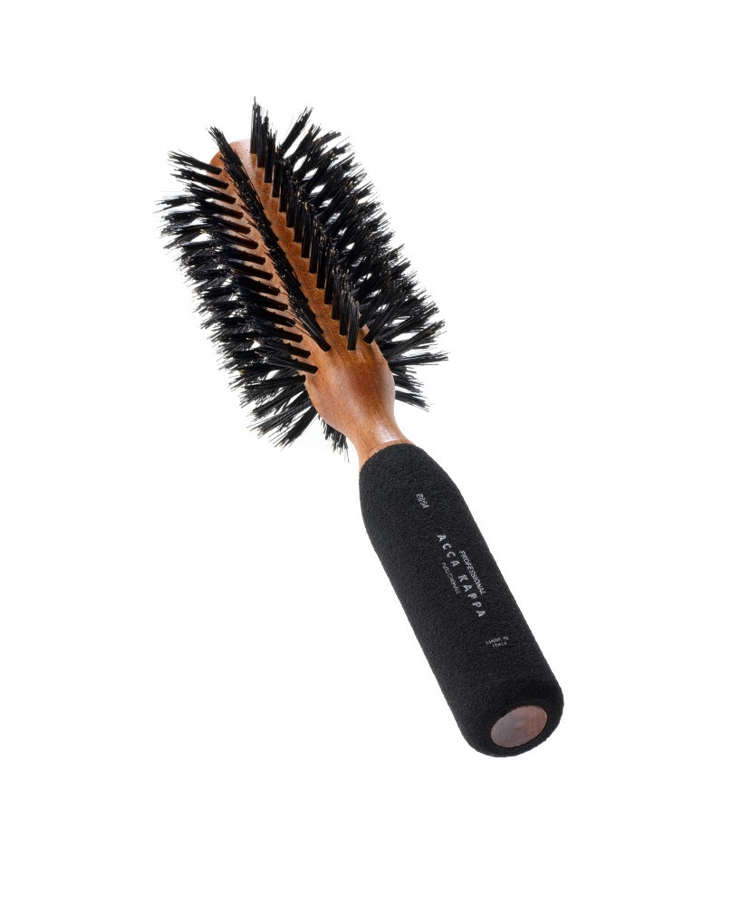 Acca Kappa Mogano Kotibè Spazzola Tonda per Capelli Ø 59 mm in Legno con Setole in Puro Cinghiale