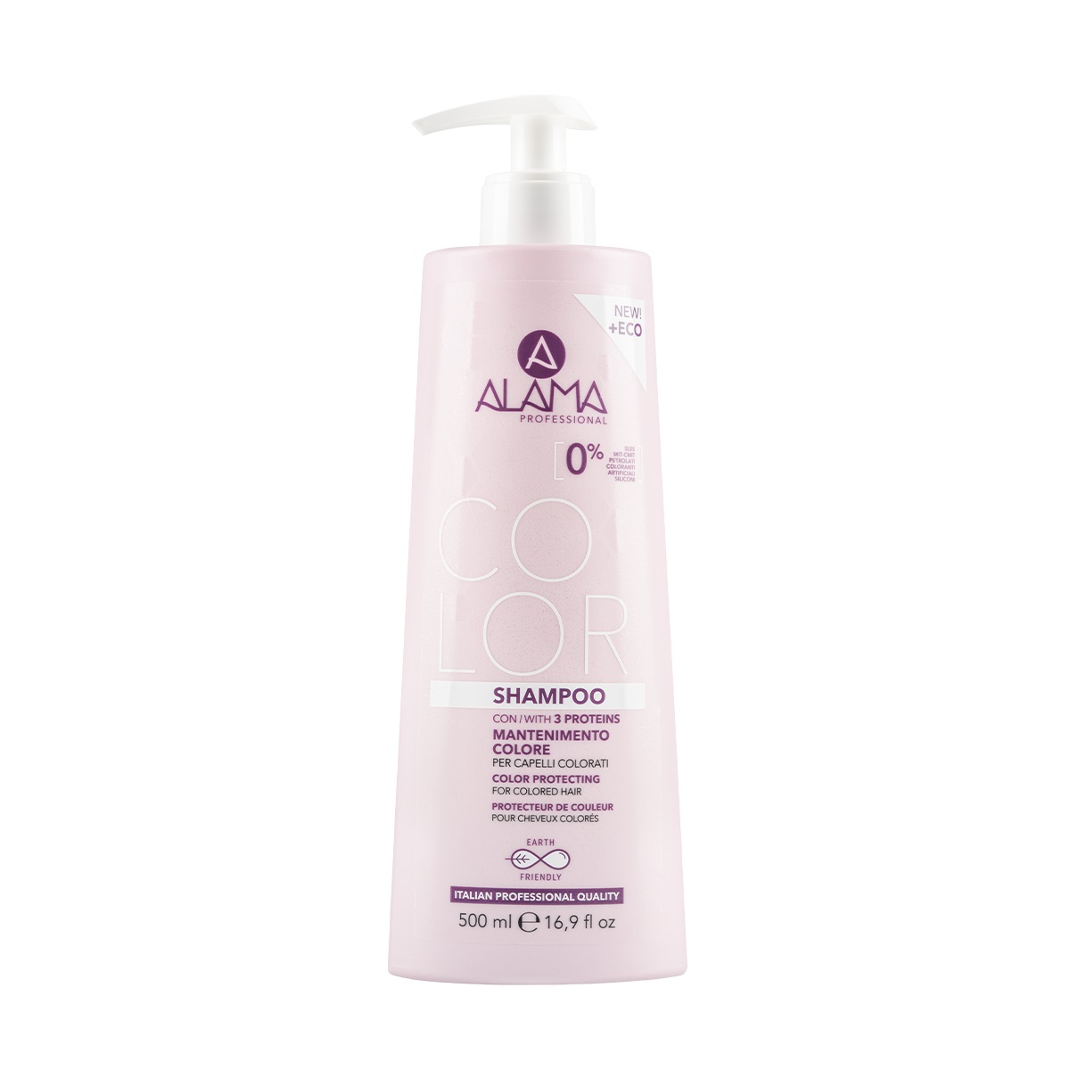 Alama Shampoo Mantenimento Colore per Capelli Colorati 500ml - Con Cheratina, Collagene ed Elastina, Senza Siliconi e Parabeni