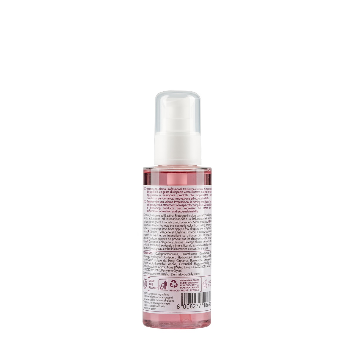 Alama Siero Elisir Mantenimento Colore per Capelli Colorati 100 ml - Con Cheratina, Collagene ed Elastina
