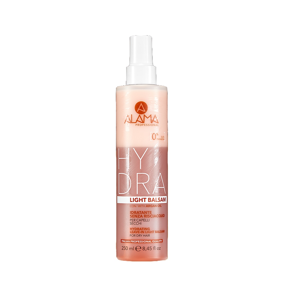 Alama Professional Hydra Light Balsamo Spray Idratante Senza Risciacquo per Capelli Secchi 250 ml con Olio di Argan