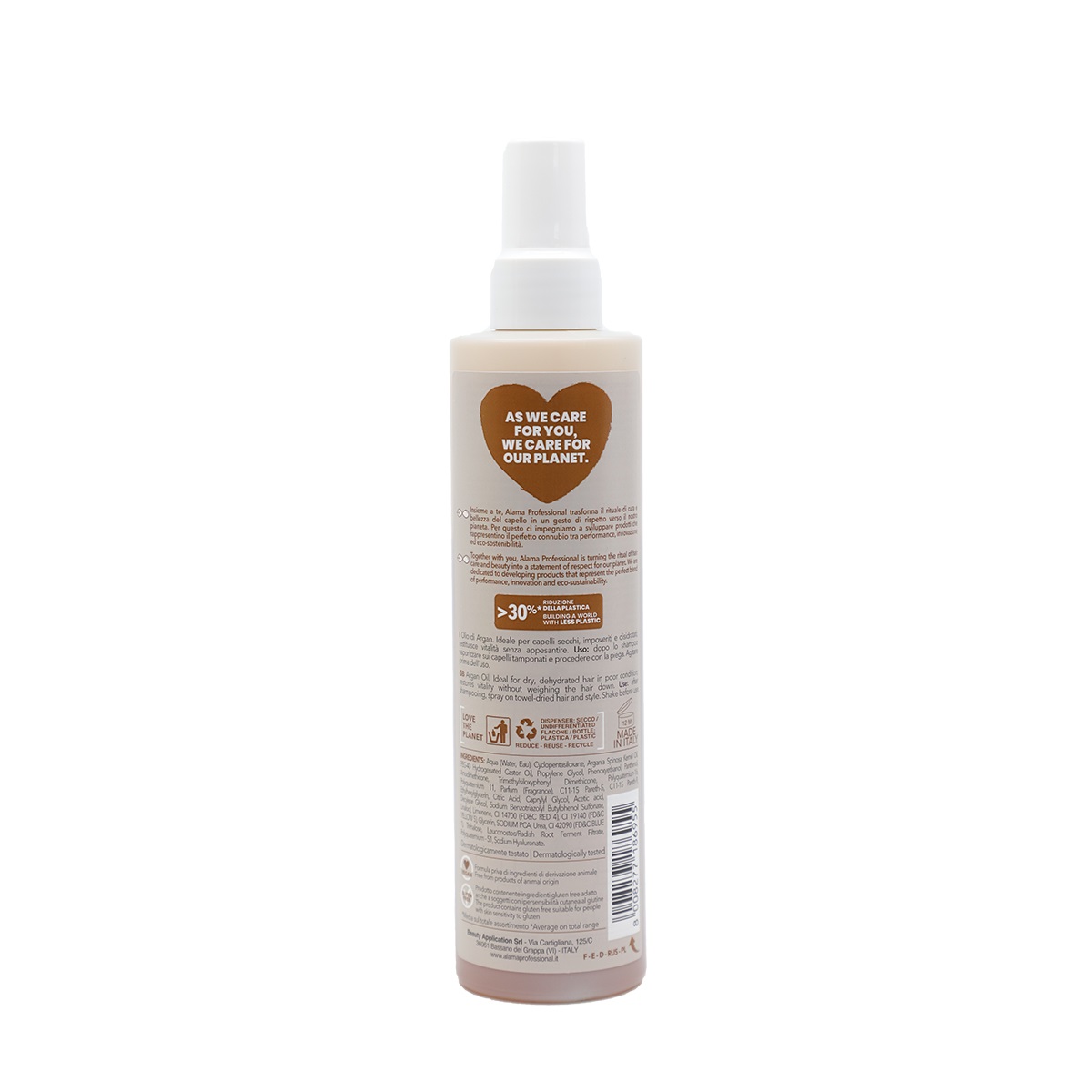 Alama Professional Hydra Light Balsamo Spray Idratante Senza Risciacquo per Capelli Secchi 250 ml con Olio di Argan