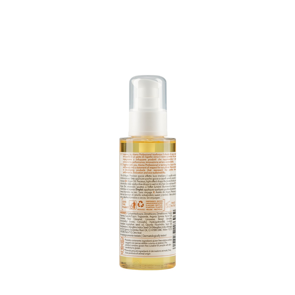 ALAMA Hydra Elisir Oil - Olio Idratante per Capelli Secchi con Olio di Argan, 100 ml